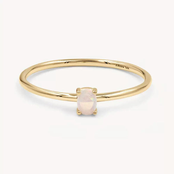 Stainless Steel Geometric Retro Electroplated December Birthstone Ring