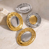 Stainless Steel Geometric Retro Electroplated Women's Earrings