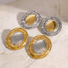 Stainless Steel Geometric Retro Electroplated Women's Earrings