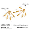 Stainless Steel Geometric Retro Gold Plated Women's Earrings