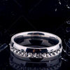 Stainless Steel Geometric Retro Ring With Electroplated Inlay For Men And Women Fashion Jewelry