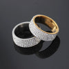Stainless Steel Geometric Retro Ring With Electroplated Inlay For Men And Women Fashion Jewelry