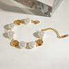 Stainless Steel Geometric Retro Style Electroplating Bracelet For Women