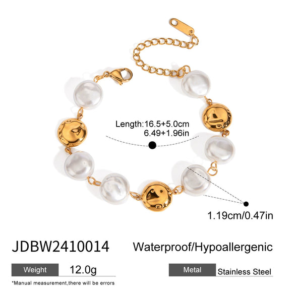 Stainless Steel Geometric Retro Style Electroplating Bracelet For Women