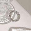 Stainless Steel Geometric Rhinestone Ring Electroplated Factory Outlet