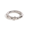 Stainless Steel Geometric Rhinestone Ring Electroplated Factory Outlet