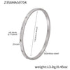 Stainless Steel Geometric Ring And Bracelet Combination Inlaid With Zircon Electroplated