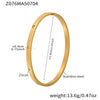 Stainless Steel Geometric Ring And Bracelet Combination Inlaid With Zircon Electroplated