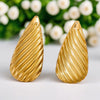 Stainless Steel Geometric Ring And Large Exaggerated Earrings Jewelry Accessories With Electroplating