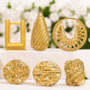 Stainless Steel Geometric Ring And Large Exaggerated Earrings Jewelry Accessories With Electroplating