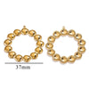Stainless Steel Geometric Ring And Large Exaggerated Earrings Jewelry Accessories With Electroplating
