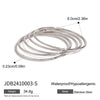 Stainless Steel Geometric Ring Bracelet Electroplated Jewelry