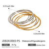 Stainless Steel Geometric Ring Bracelet Electroplated Jewelry