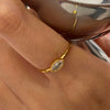 Stainless Steel Geometric Ring Electroplating Women's Jewelry