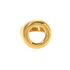 Stainless Steel Geometric Ring Literary Retro Style Electroplated