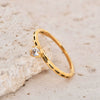 Stainless Steel Geometric Ring With Zircon Electroplated Highgrade Design Unisex And Women's Style