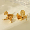 Stainless Steel Geometric Rotary Earrings For Women