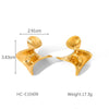 Stainless Steel Geometric Rotary Earrings For Women
