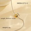 Stainless Steel Geometric Round Bead Necklace Electroplating Fashion Women's Clavicle Chain