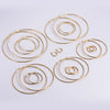 316L Stainless Steel Geometric Round Buckle Earrings For Women