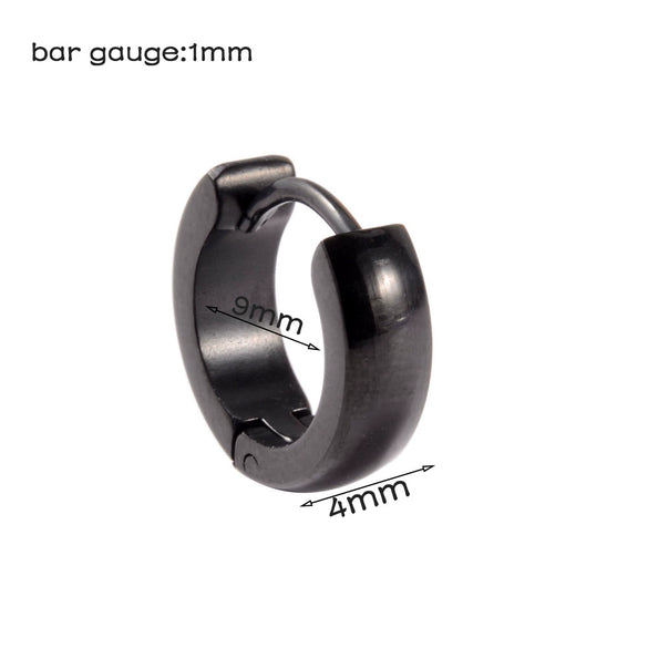 Stainless Steel Geometric Round Frosted Electroplated Unisex Earrings