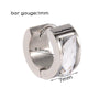 Stainless Steel Geometric Round Frosted Electroplated Unisex Earrings