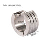 Stainless Steel Geometric Round Frosted Electroplated Unisex Earrings
