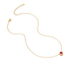 Stainless Steel Geometric Round Zirconium Necklace With Electroplating Treatment