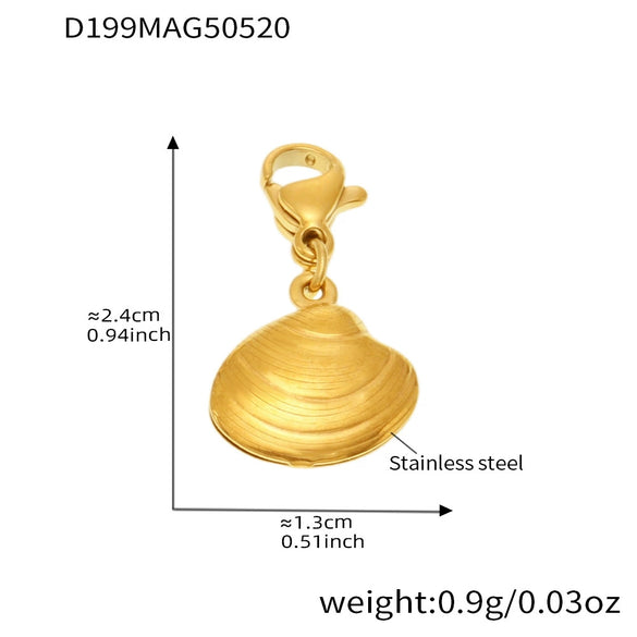 316L Stainless Steel Geometric Seahorse Fishtail Marine Series Pendant Bracelet Electroplated Popular Jewelry For Women