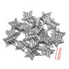 Stainless Steel Geometric Semiembossed Electroplated Earrings Pendant With Flower And Water Drop Design