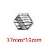 Stainless Steel Geometric Semiembossed Electroplated Earrings Pendant With Flower And Water Drop Design