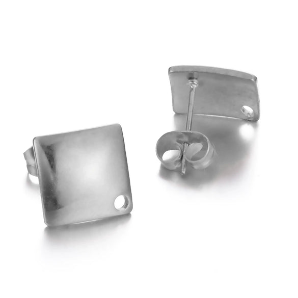 Stainless Steel Geometric Shape Electroplated Handmade Earring Material