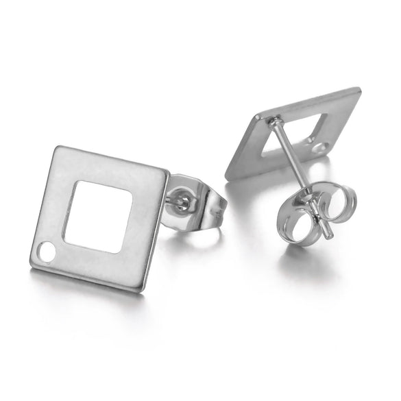 Stainless Steel Geometric Shape Electroplated Handmade Earring Material