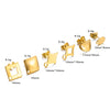 Stainless Steel Geometric Shape Electroplated Handmade Earring Material