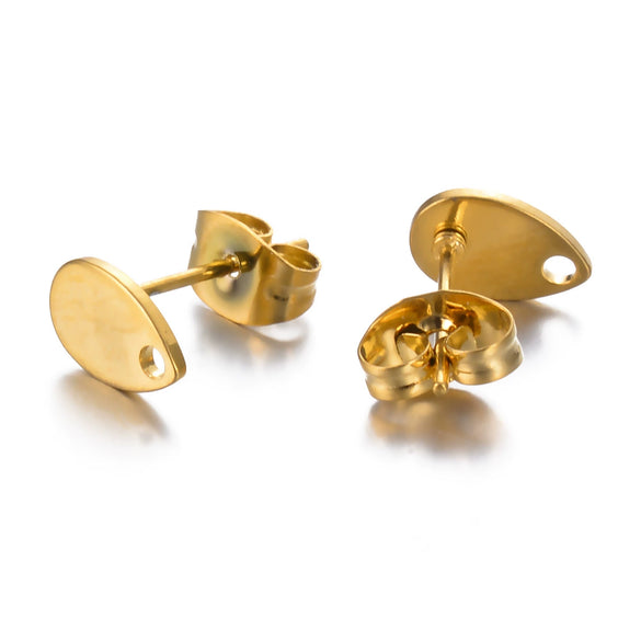 Stainless Steel Geometric Shape Electroplated Handmade Earring Material