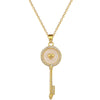 Stainless Steel Geometric Shell Pendant Women's Allmatch Clavicle Necklace