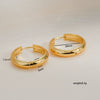 Stainless Steel Geometric Simple Electroplated Unisex Earrings