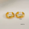 Stainless Steel Geometric Simple Electroplated Unisex Earrings