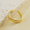 316L Stainless Steel Geometric Simple Style Ring With Electroplating