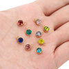 Stainless Steel Geometric Smooth Inlay Zircon Pendant And Bracelet Accessories