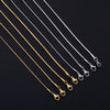 Stainless Steel Geometric Snake Bone Chain Necklace With Pendant For Unisex Electroplating Style