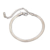 Stainless Steel Geometric Snake Flat Chain Bracelet Jewelry With Electroplating