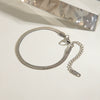 Stainless Steel Geometric Snake Flat Chain Bracelet Jewelry With Electroplating