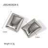 Stainless Steel Geometric Spiral Pattern Vortex Shape Electroplated Women's Earrings