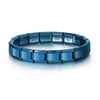 Stainless Steel Geometric Splicing Electroplated Unisex Bracelet