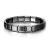 Stainless Steel Geometric Splicing Electroplated Unisex Bracelet