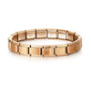 Stainless Steel Geometric Splicing Electroplated Unisex Bracelet