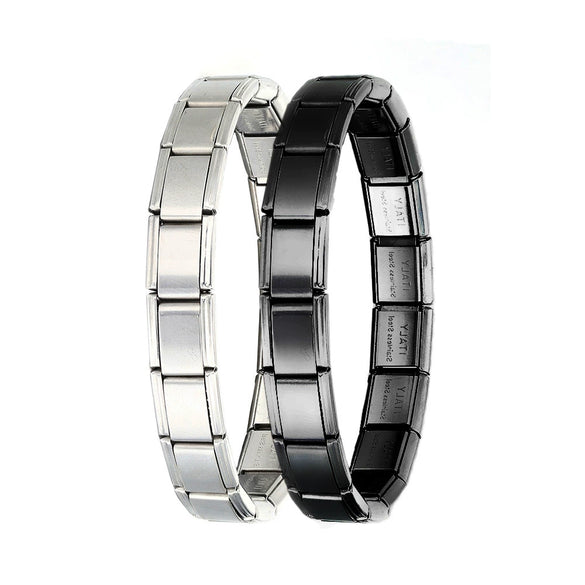 Stainless Steel Geometric Splicing Electroplated Unisex Bracelet