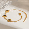 Stainless Steel Geometric Square Fashion Oil Dropping Electroplated Women's Bracelet