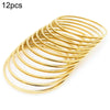 Stainless Steel Geometric Square Line Electroplated Ring And Stackable Bracelet